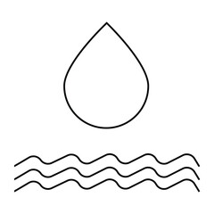 water drop icon vector