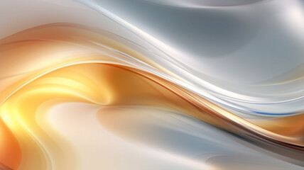 Naklejka premium Abstract background with waves, transparent smooth wave, AI generated.