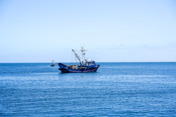 Large fishing boat at Monterey Bay, California.
