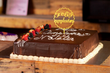 Pastel de cumplea&ntilde;os