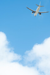 Fototapeta na wymiar 하늘을 날고 있는 비행기