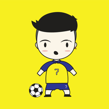 football animation, soccer player, kids animation, football player, cover book animation, cartoon charater