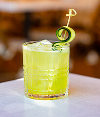 cucumber basil cocktail
