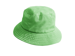 green bucket hat PNG transparent