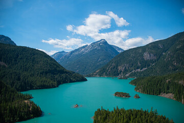 Fototapeta na wymiar Diablo Lake, North Cascades, Washington