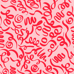Doodle sketch style of Simple childish scribble for children or trendy design. seamless pattern creative minimalist style art background.