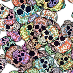 Skull_colorfull Pattern