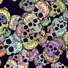 Skull_colorfull Pattern