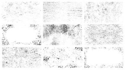 grunge textures set. background. vector illustration.