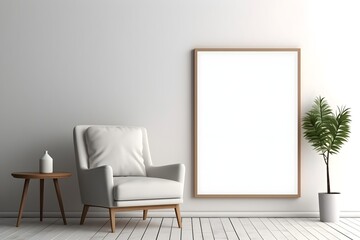 Contemporary Wall Decor Mockup, generative, ai