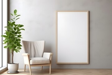 Aesthetic Gallery Ambience Mockup, generative, ai