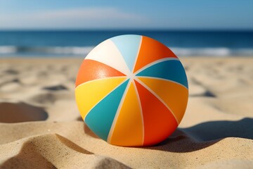 Obraz premium ビーチボール with generative ai