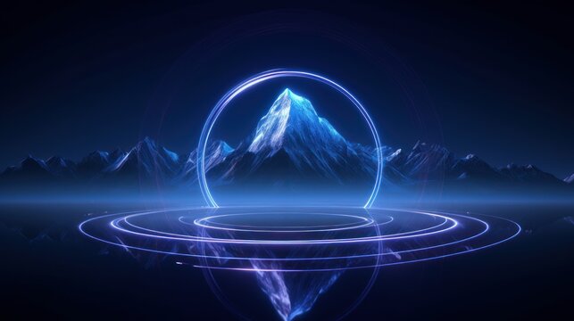 Blue themed deals wallpaper