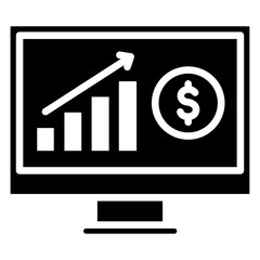 profits icon often used in design, websites, or applications, banner, flyer to convey specific concepts related to project management.