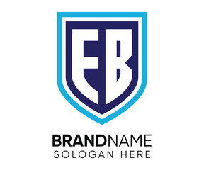 FB Letter Shield Logo Design. Security, Protection, Privacy, Security Concept