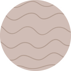 Abstract Round Outline Doodle Highlight Cover. Circle icons for social media stories and bloggers in pastel and boho style