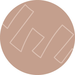 Abstract Round Outline Doodle Highlight Cover. Circle icons for social media stories and bloggers in pastel and boho style