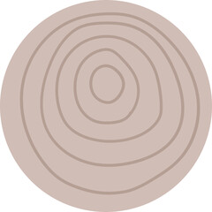 Abstract Round Outline Doodle Highlight Cover. Circle icons for social media stories and bloggers in pastel and boho style