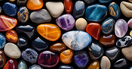 Obraz na płótnie Canvas Colorful stone background sea stone background pebbles background rock wall background colorful rock pebbles background