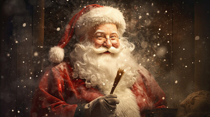 Illustration about christmas Santa Claus.