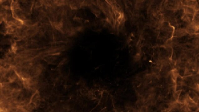 Fire explosion, bomb explosive, nuclear on black background 4k resolution