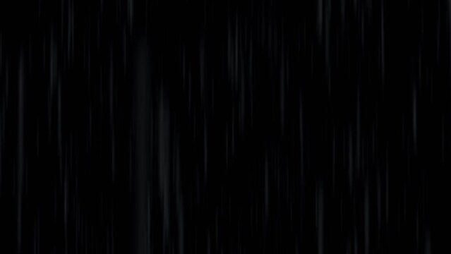 Video effect thunder and lightning in the rain 4k