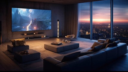 A Modern Home Theatre designed for both style and comfort