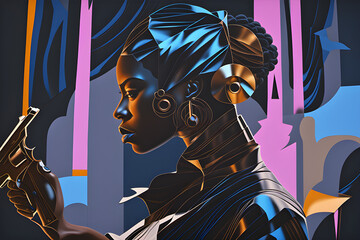 graffiti on the wall of the city
Generative AI