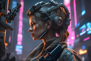 portrait of a woman in the city
Generative AI