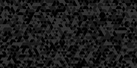 Abstract black and gray geomatics pattern background. Abstract geometric pattern gray and black Polygon Mosaic triangle Background, business and corporate background.
