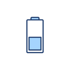 Battery icon vector. battery Charging sign. battery charge level