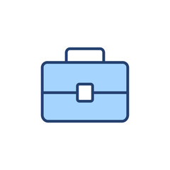 Briefcase icon vector. suitcase sign and symbol. luggage symbol.