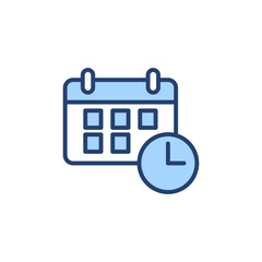Calendar icon vector. Calender sign and symbol. Schedule icon symbol
