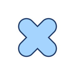 Close icon vector. Delete sign and symbol. cross sign