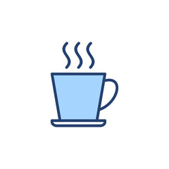 coffee cup icon vector. cup a coffee sign and symbol