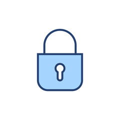 Lock icon vector. Padlock sign and symbol. Encryption icon. Security symbol