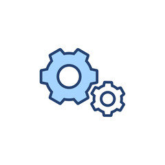 Setting icon vector. Cog sign and symbol. Gear Sign