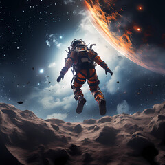 Fototapeta premium Astronaut in Space