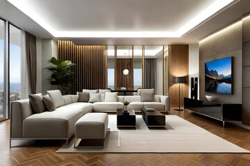 Modern living room luxury sofa interior design