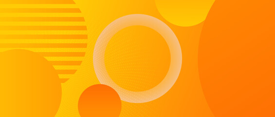 Orange circular abstract background