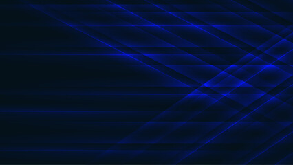 Shiny blue lines background. Geometrical design pattern.