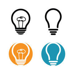 Bulb logo vector