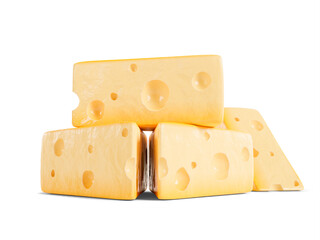 Delicious Cheese in Pieces 🧀  Attractive image of cheese cut into perfect pieces. Ideal for culinary websites, recipe blogs, and promotional materials.