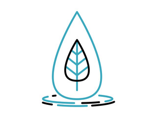 ecology water plant icon