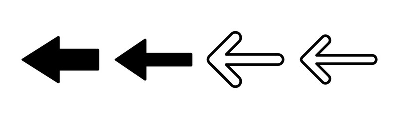 Arrow icon set illustration. Arrow sign and symbol for web design.