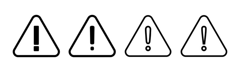 Exclamation danger sign illustration. attention sign and symbol. Hazard warning attention sign