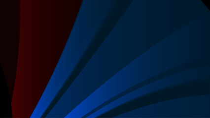 Obraz premium Abstract geometric dynamic shape overlap layer red and blue background. Corporate vector illustration.