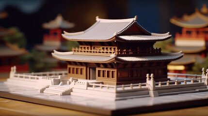 Close-up of a Mahjong tile set