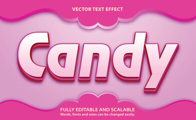 Candy best text effect premium vector