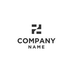 Monogram letter FF logo design